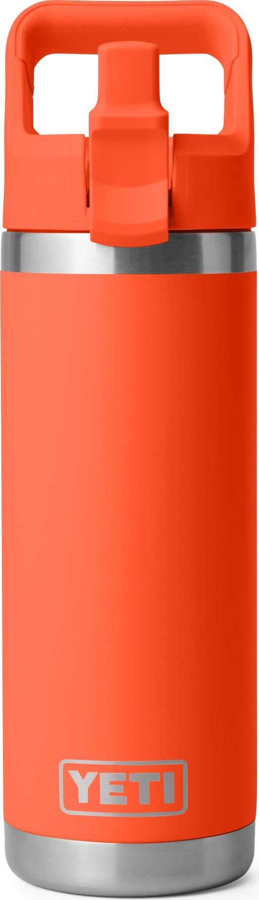 Rambler 532ml / 18oz Bottle w/ Colored Straw - papaya 1