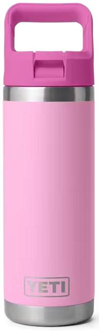 Rambler 532ml / 18oz Bottle w/ Colored Straw - power pink / wildflower 1