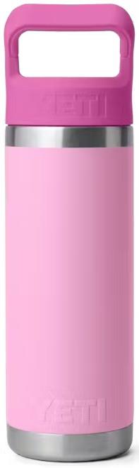 Rambler 532ml / 18oz Bottle w/ Colored Straw - power pink / wildflower 1