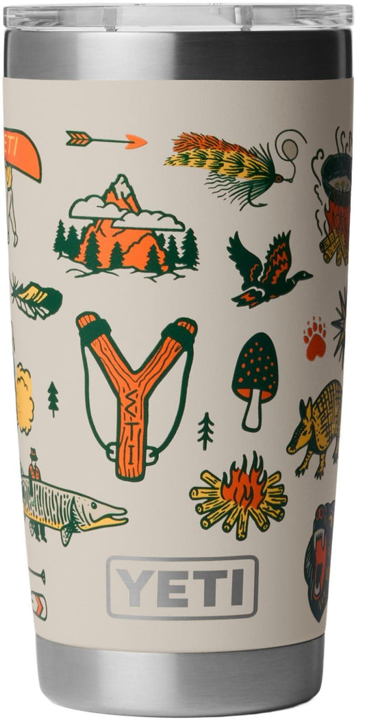 Rambler 591ml / 20oz Tumbler w/ Magslider - Printed - cape summer camp 1