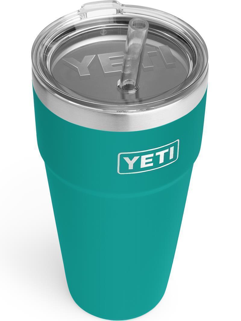 Rambler 769ml / 26oz Stackable Cup w/ Straw - Aquifer Blue 2