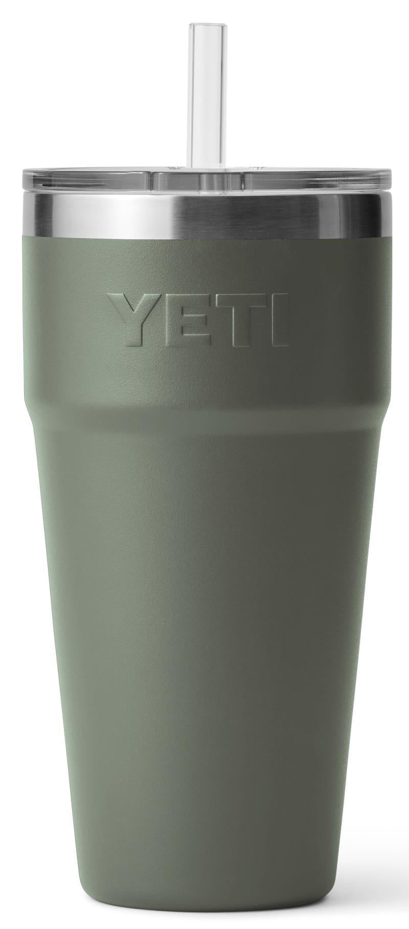 Rambler 769ml / 26oz Stackable Cup w/ Straw - Camp Green 2