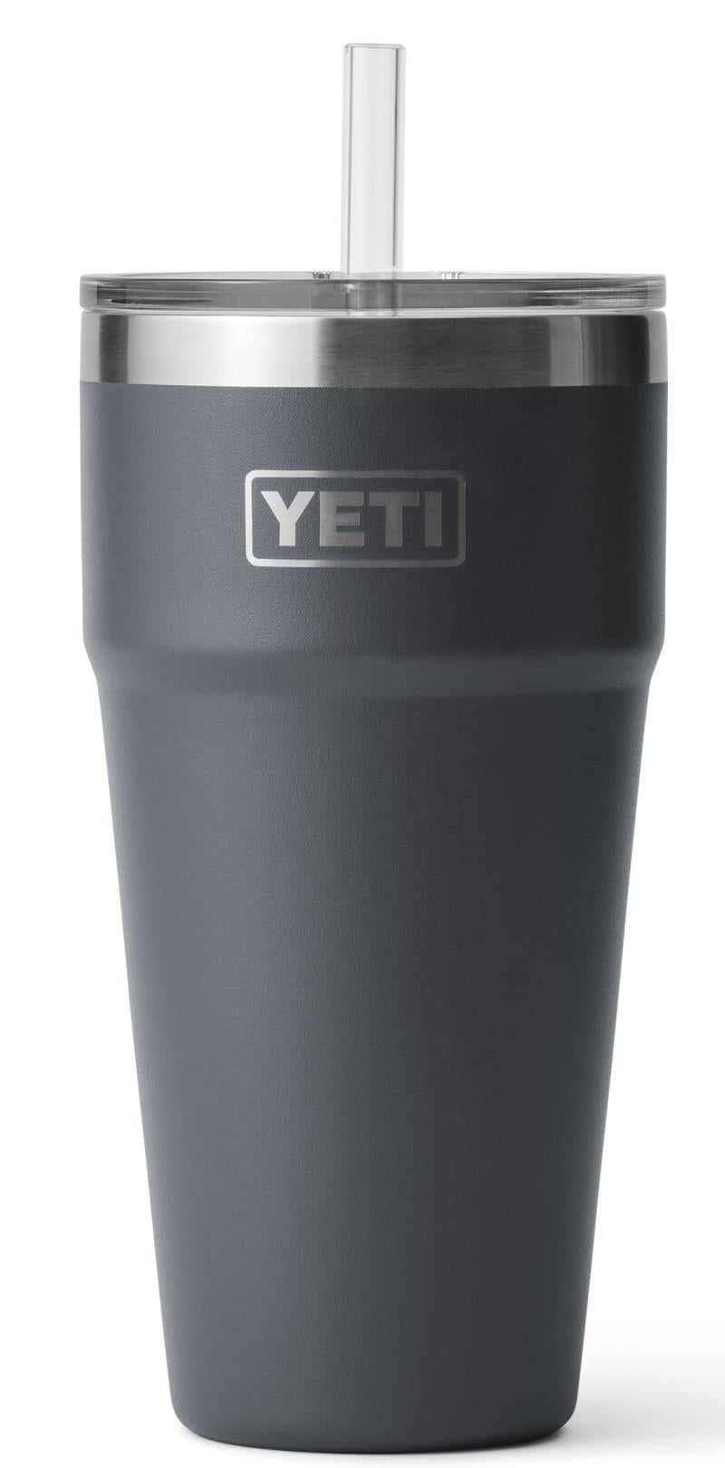 Rambler 769ml / 26oz Stackable Cup w/ Straw - Charcoal 1