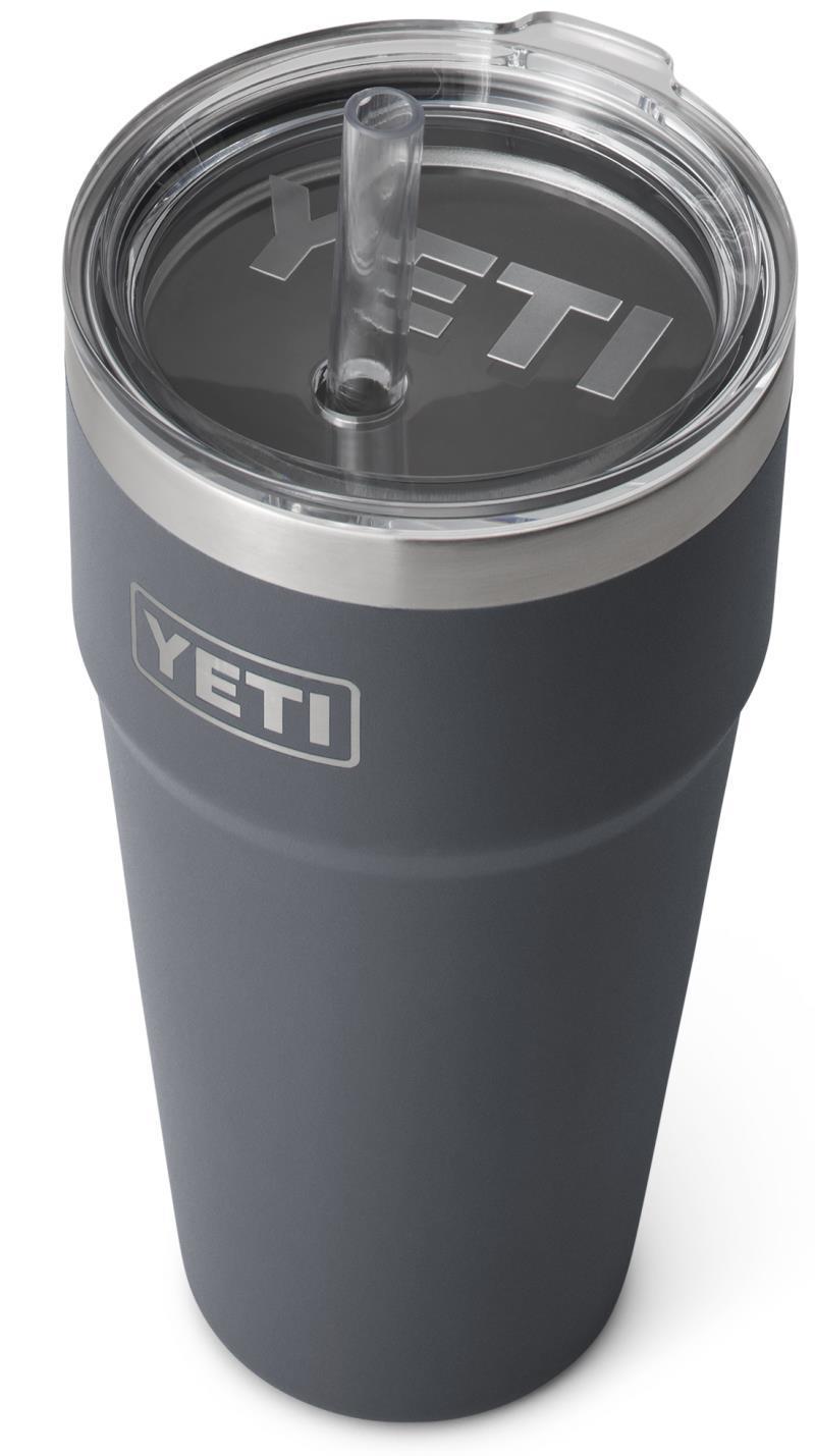 Rambler 769ml / 26oz Stackable Cup w/ Straw - Charcoal 2