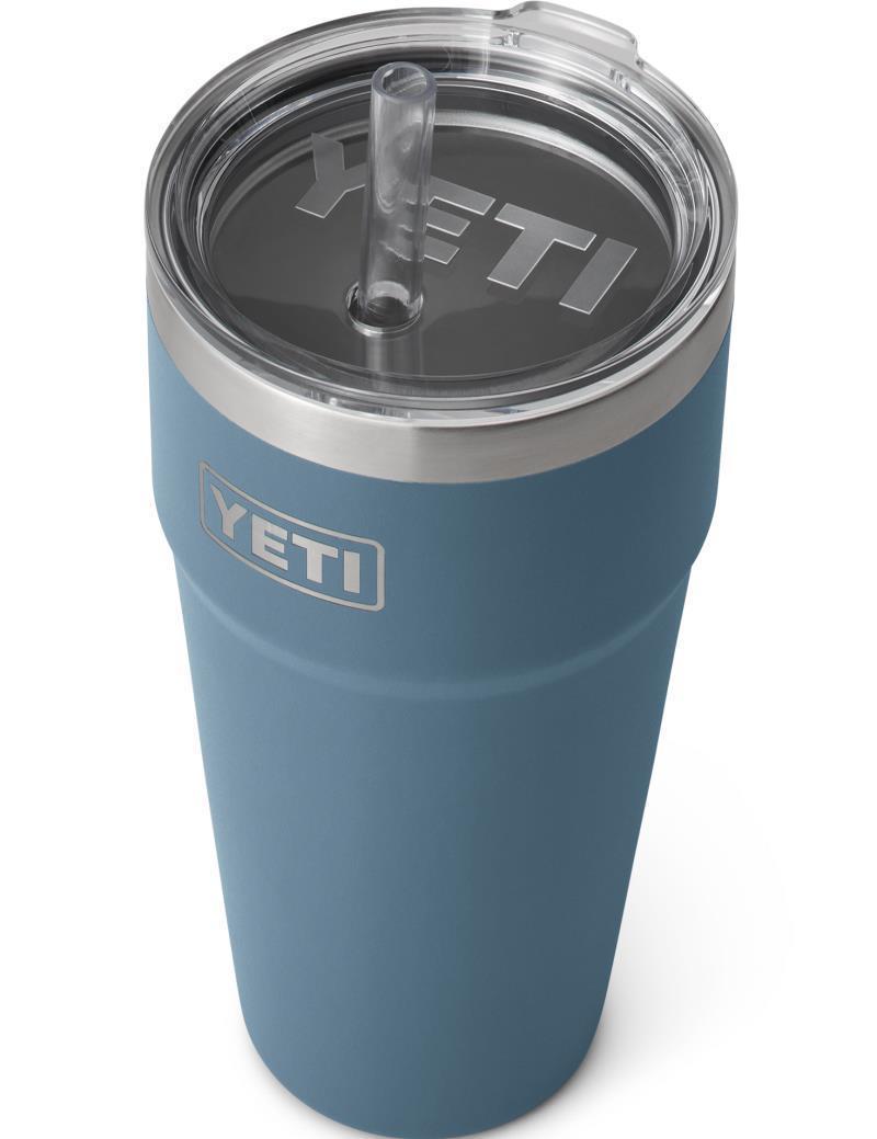Rambler 769ml / 26oz Stackable Cup w/ Straw - Nordic Blue 2