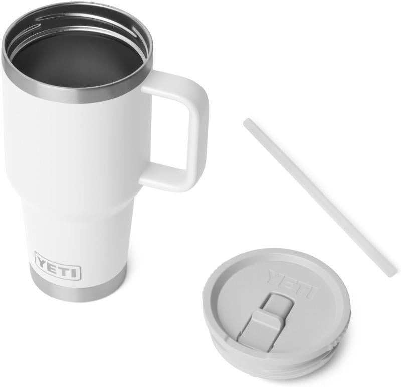 Rambler 887ml / 30oz Travel Mug w/ Straw - white 1