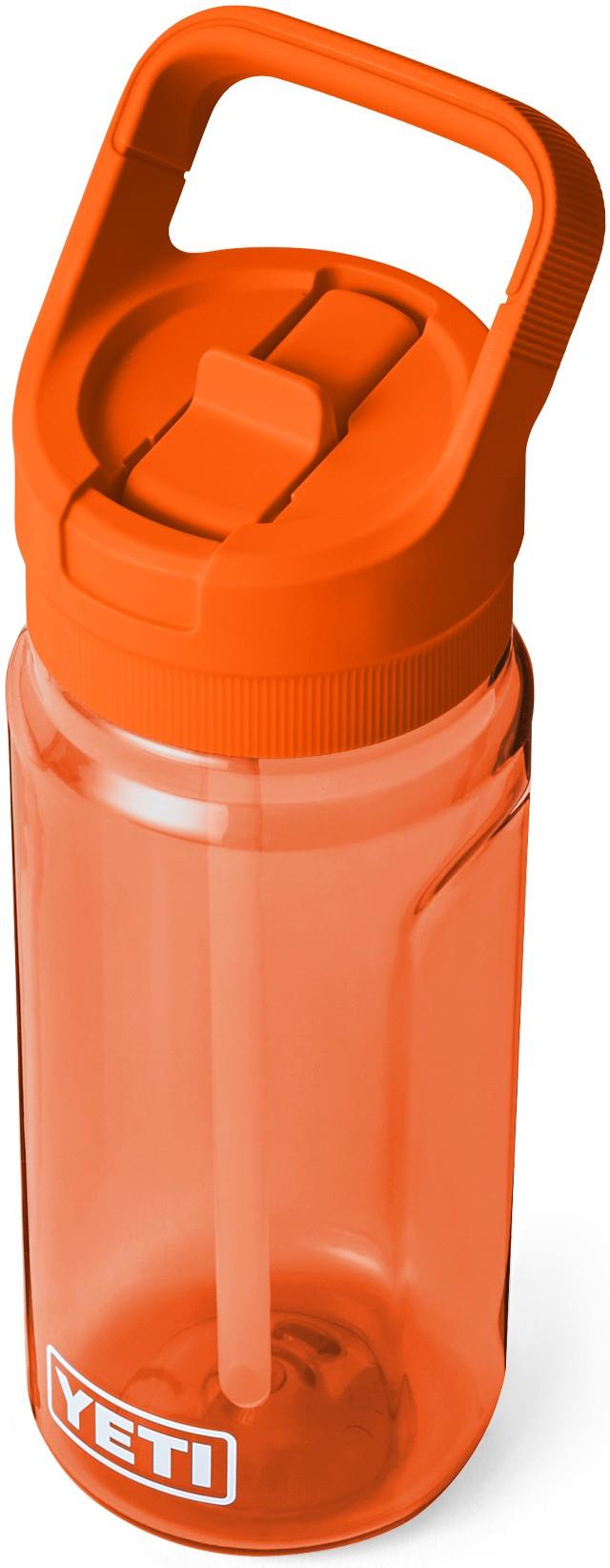 Yonder 600ml / 20oz Water Bottle w/ Colored Straw - orange 1