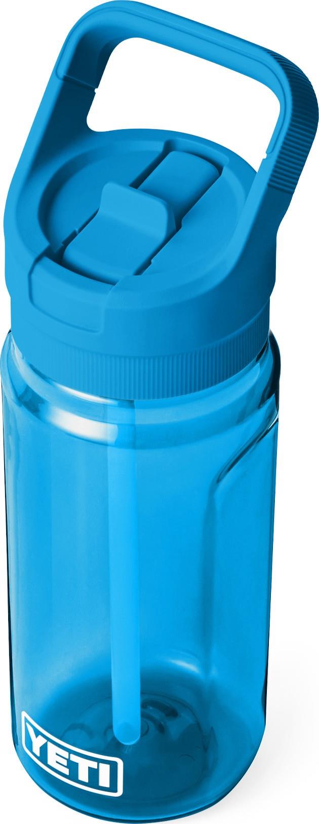 Yonder 600ml / 20oz Water Bottle with Colored Straw - big wave blue 1