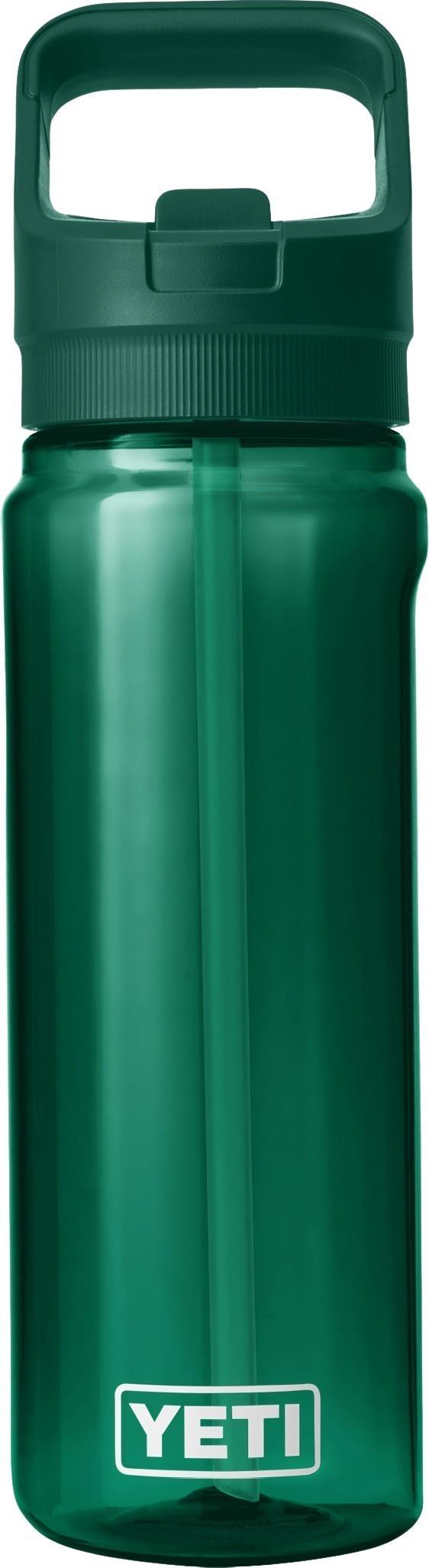 Yonder 750ml / 25oz Tether Water Bottle w/ Colored Straw - black forest green 1