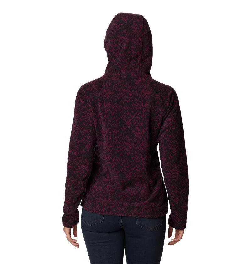 Ali Peak Hooded Fleece - Womens - Marionberry Terrain Print 3