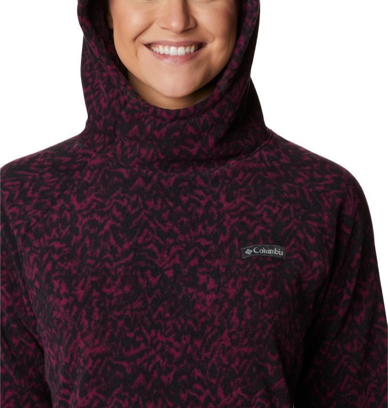 Ali Peak Hooded Fleece - Womens - Marionberry Terrain Print 4