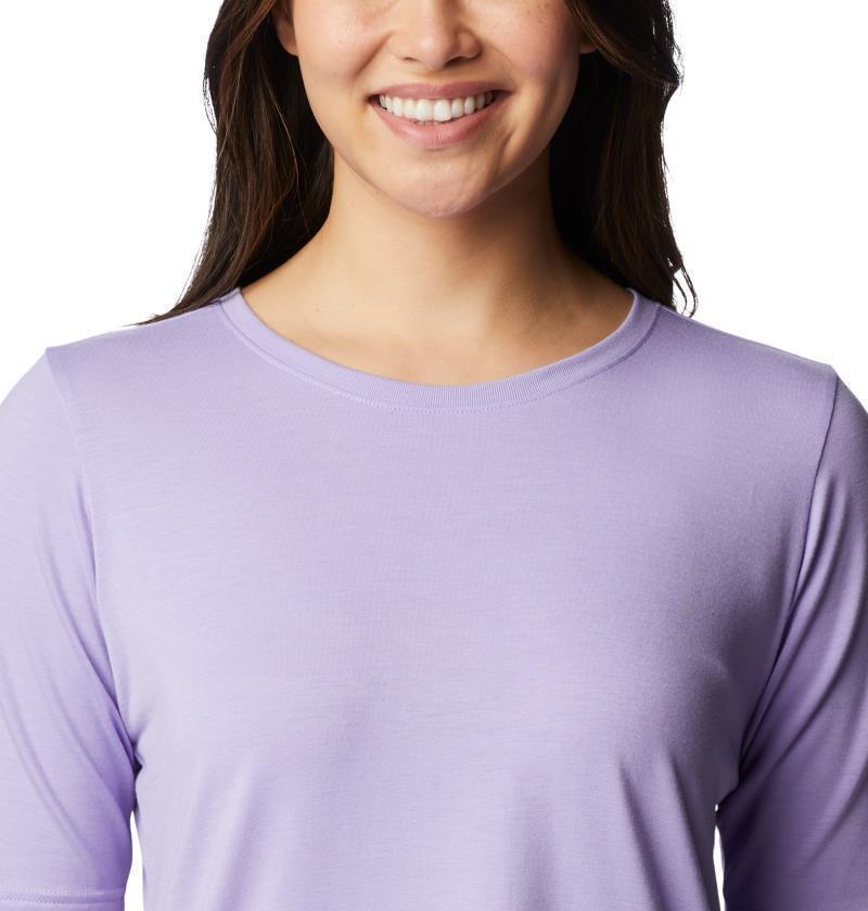 Anytime Knit SS Tee - Womens - Frosted Purple 5