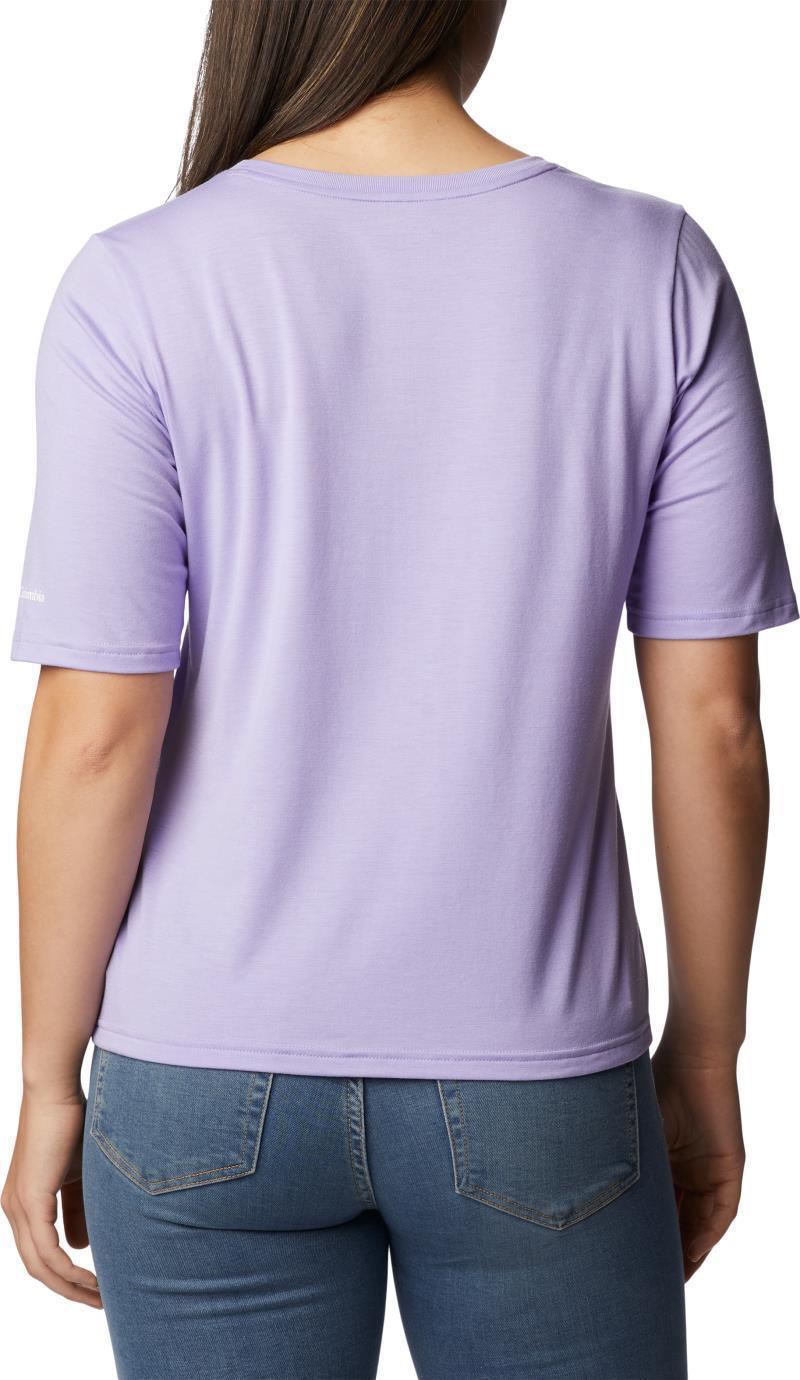 Anytime Knit SS Tee - Womens - Frosted Purple 2