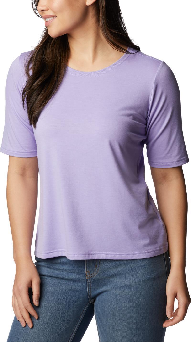 Anytime Knit SS Tee - Womens - Frosted Purple 3