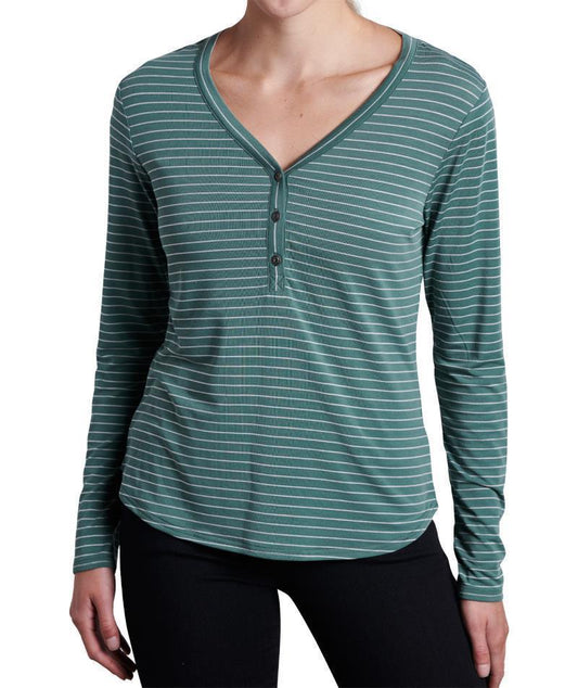 Ardenna Henley - Womens - Evergreen 1