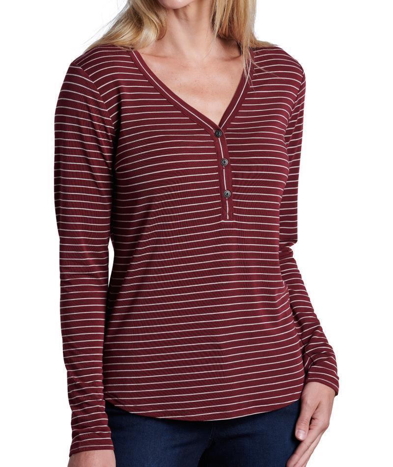 Ardenna Henley - Womens - Zinfandel 1