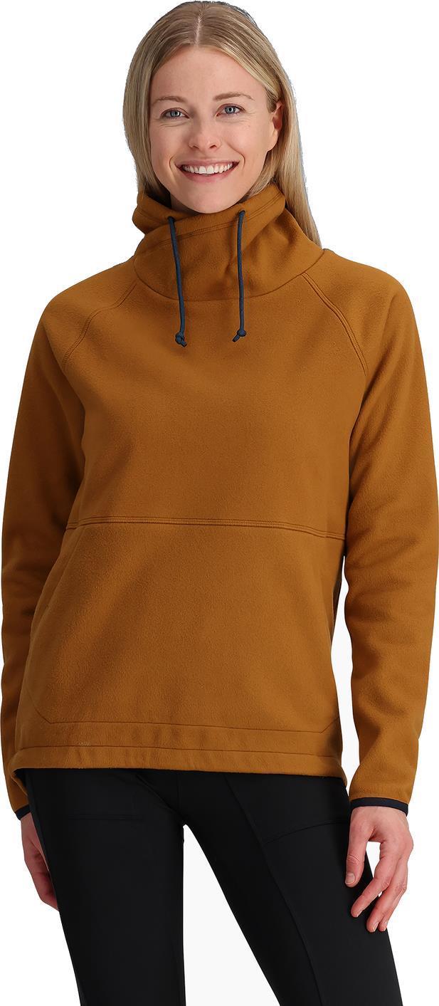 Arete Funnel Neck - Womens - Caramel 2
