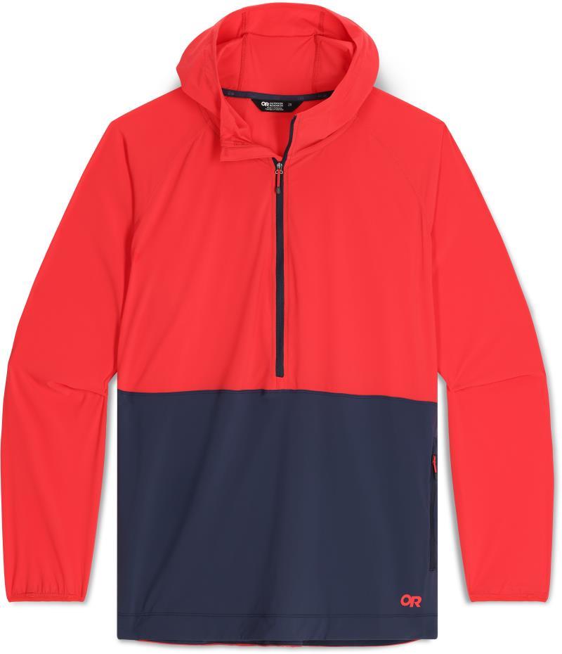 Astroman Sun Hoodie, Plus - Womens - Rhubarb / Naval Blue 1