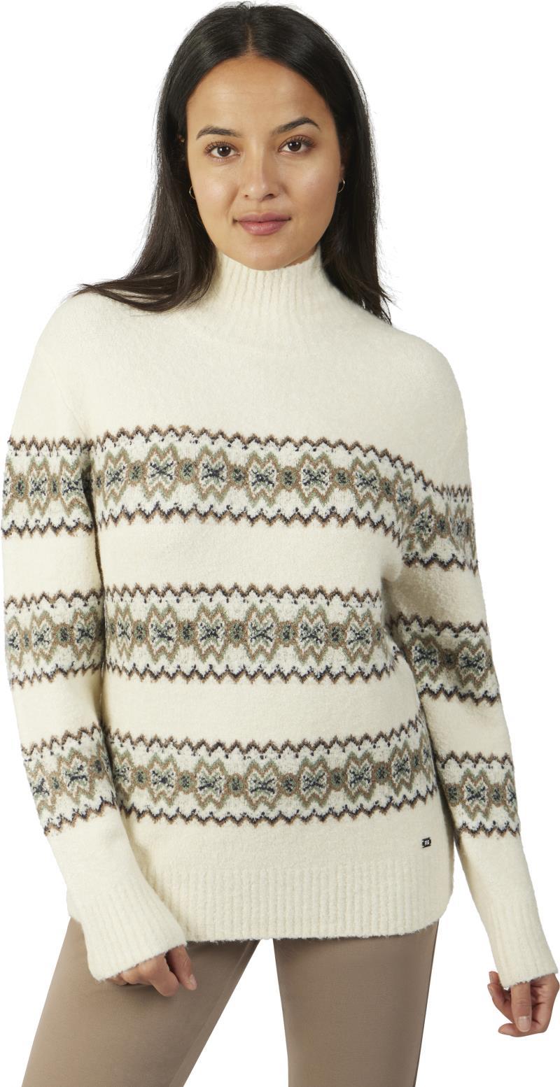 Atna High-Neck Sweater - Womens - Pearl Fair Isle 1