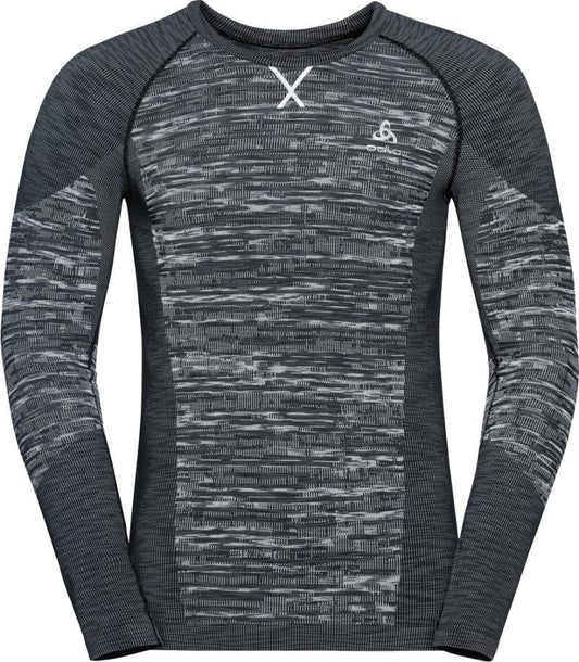 BL Top Crew Neck LS Blackcomb Eco - Mens - Black / Space Dye 1