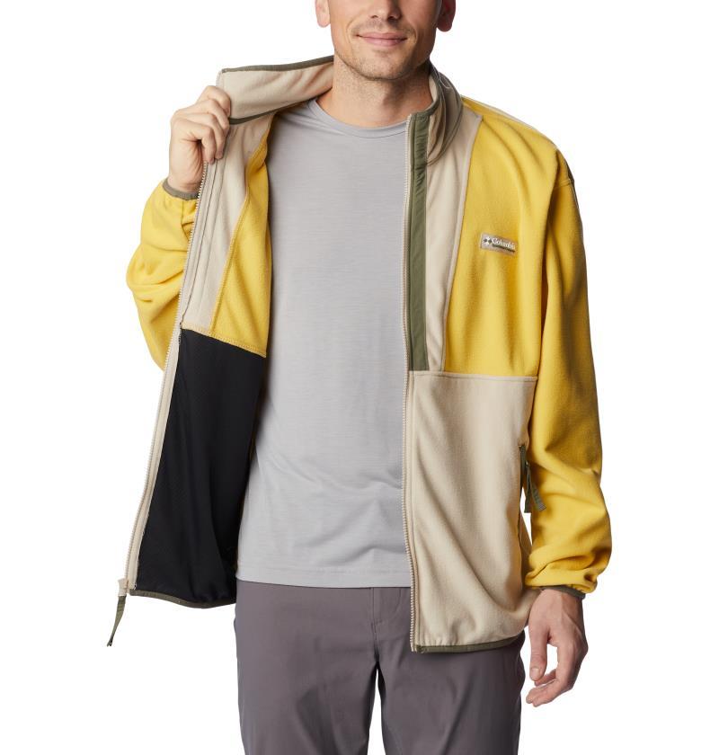 Back Bowl Fleece Lightweight - Mens - Golden Nugget / Ancient Fossil / Stone Green 3