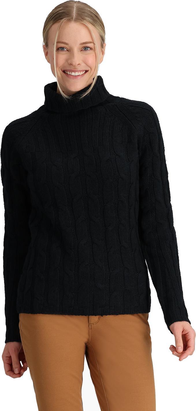 Baylands Cable Turtleneck - Womens - Black 2