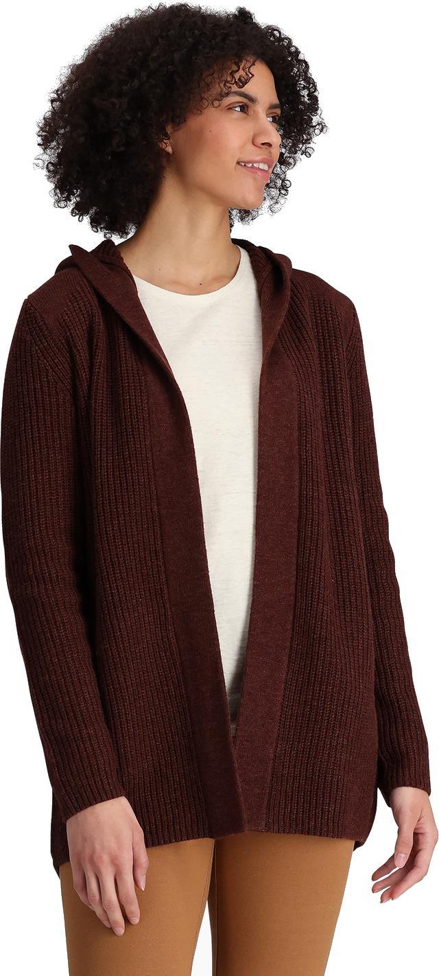 Baylands Cardigan - Womens - Dark Mahogany 2
