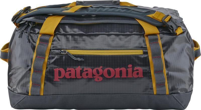 Black Hole Duffel 40L - Smolder Blue w/Buckwheat Gold 1