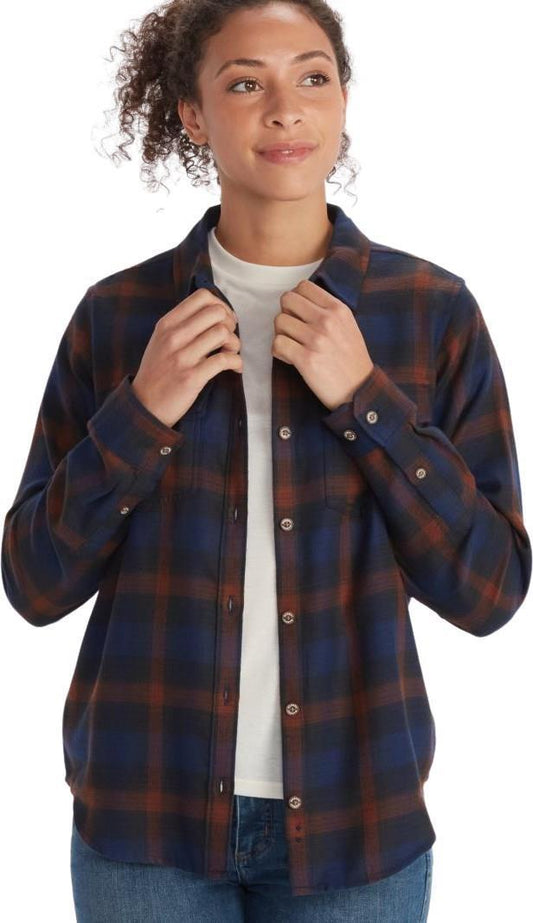 Bridget / Fairfax Midweight Flannel LS - Womens - Arctic Navy 1