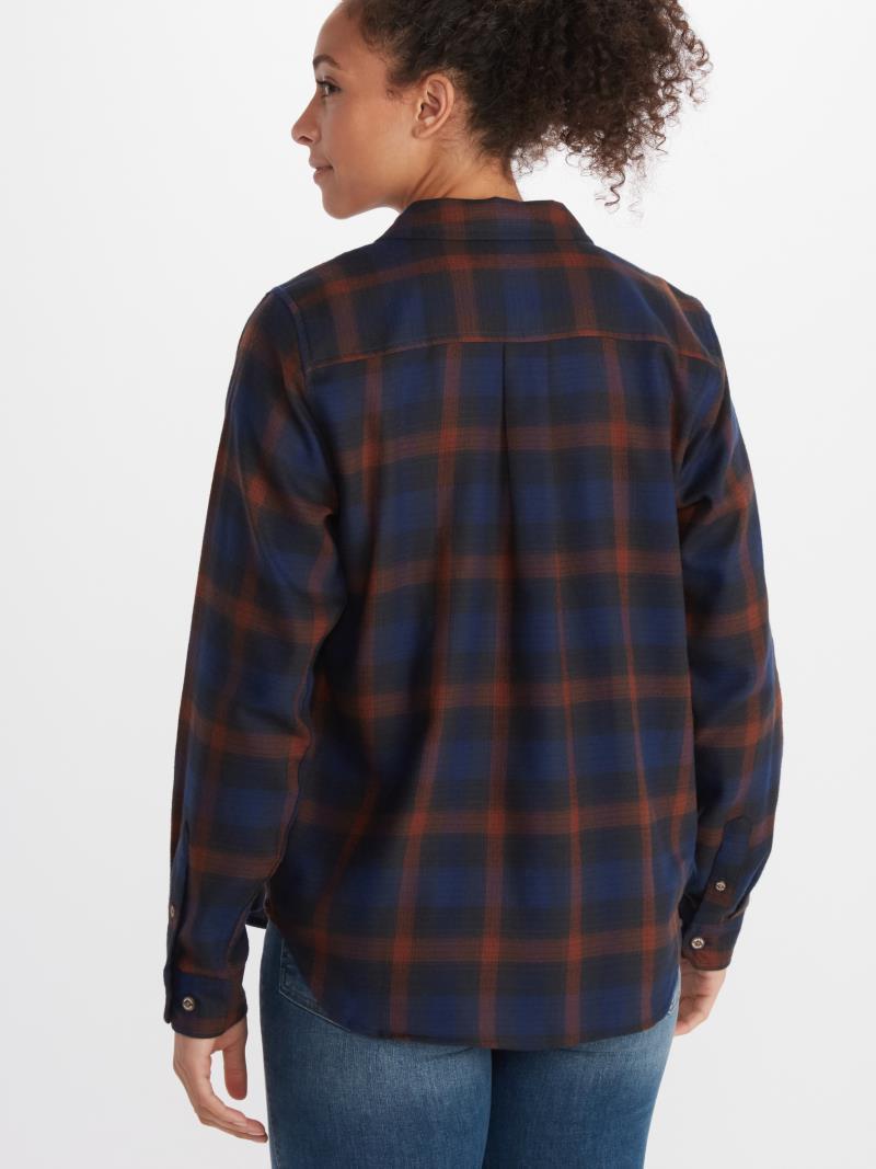 Bridget / Fairfax Midweight Flannel LS - Womens - Arctic Navy 2