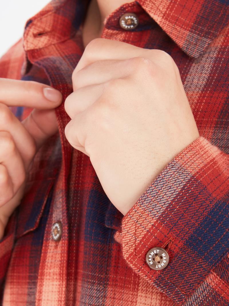 Bridget / Fairfax Midweight Flannel LS - Womens - Red Ochre 4
