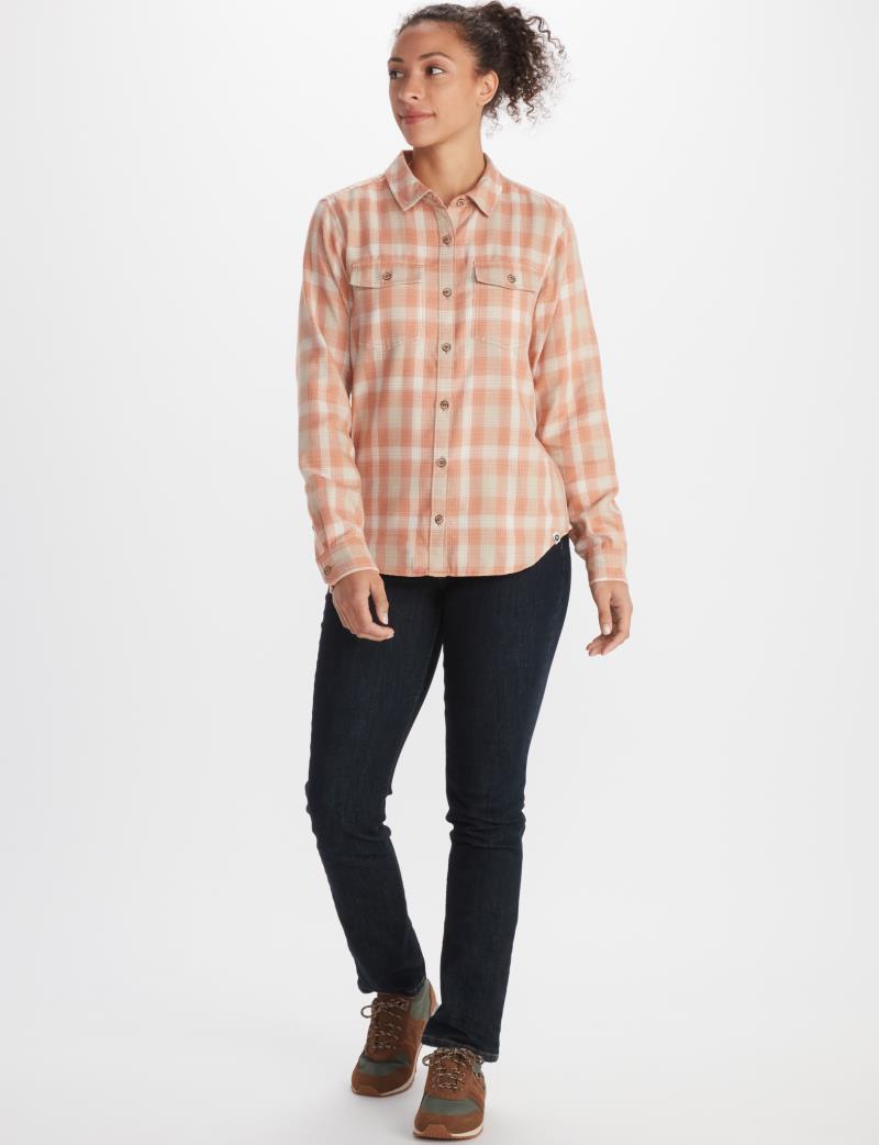 Bridget / Fairfax Midweight Flannel LS - Womens - Rose Gold 3