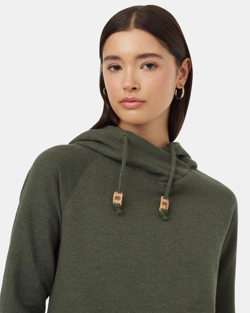 Burney Hoodie - Womens - Dark Kombu Green Heather 2