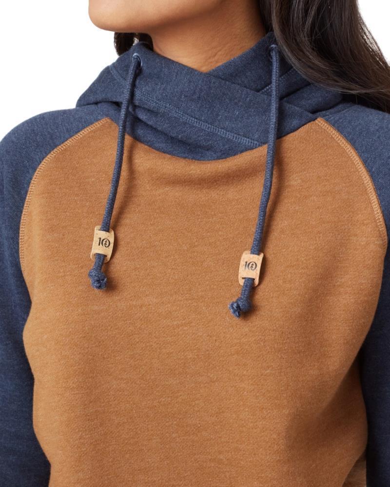 Burney Hoodie - Womens - Dark Ocean Blue Heather / Rubber Brown Heather 2