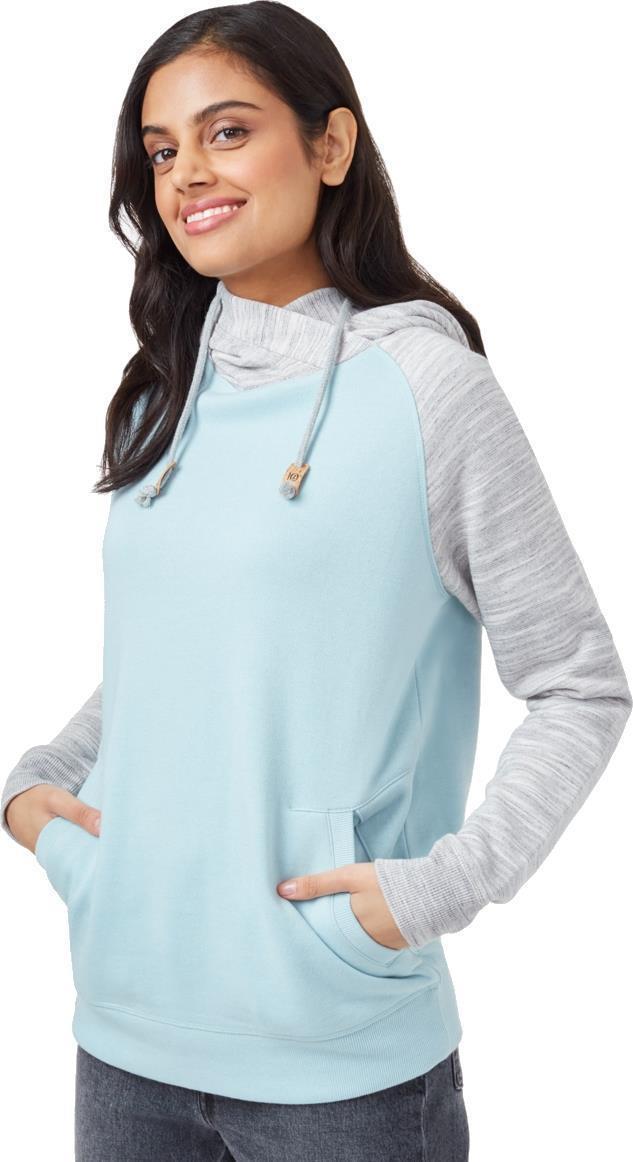 Burney Hoodie - Womens - Pine Mist Heather / Hi Rise Grey Space Dye 1