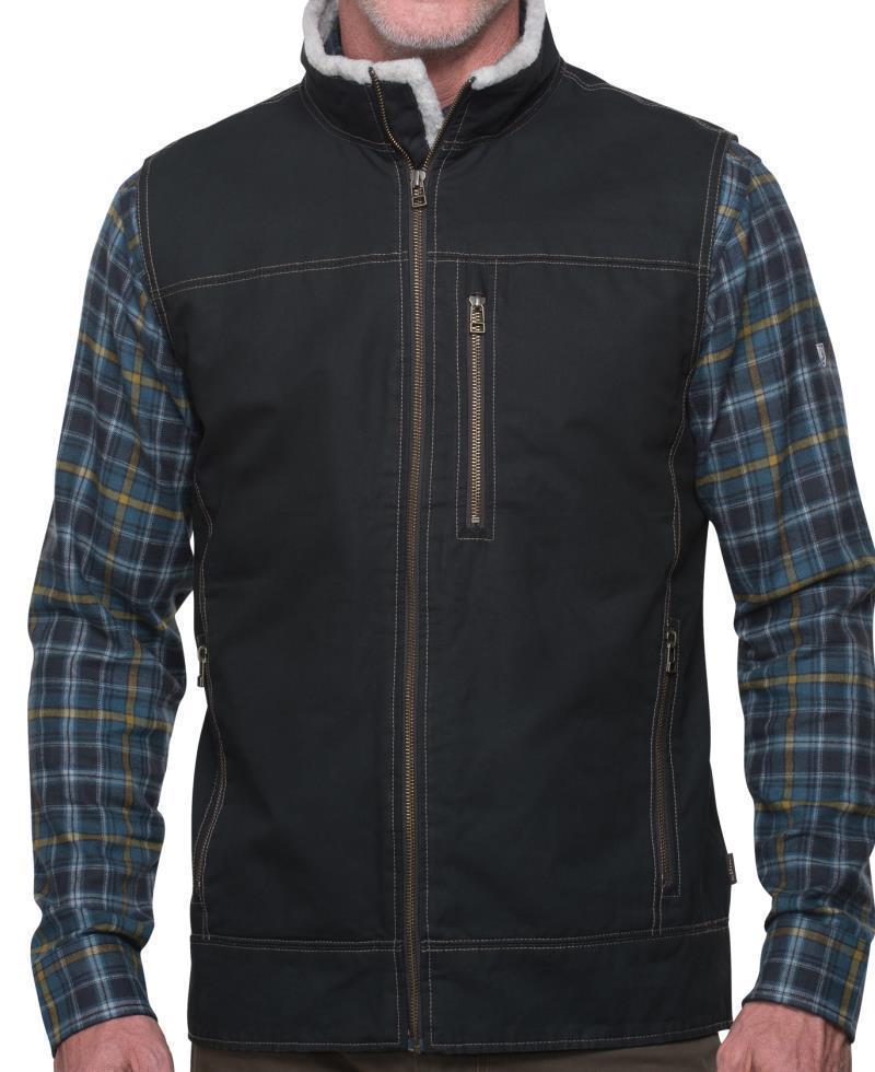Burr Vest Lined - Mens - Espresso 1