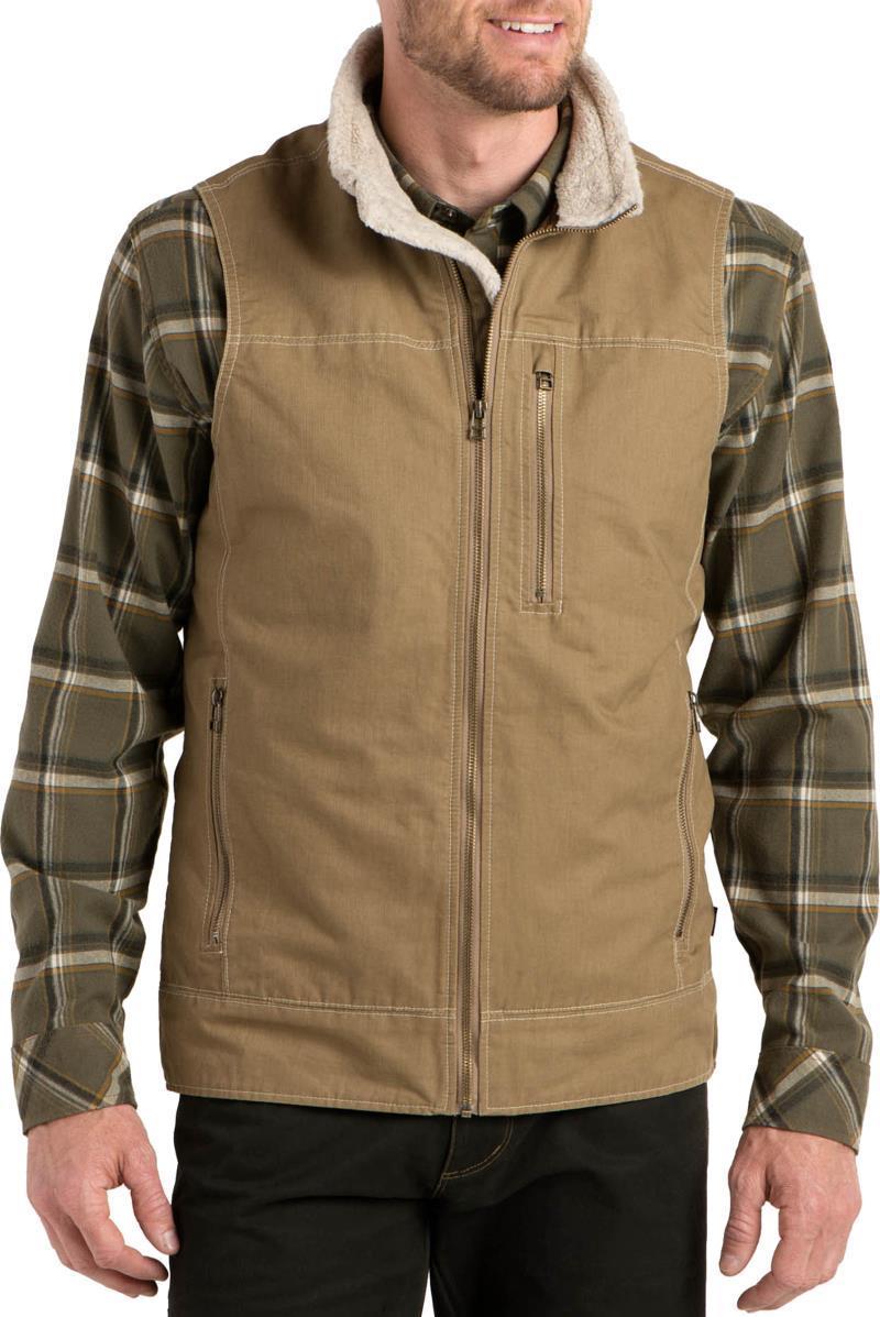 Burr Vest Lined - Mens - Khaki 1