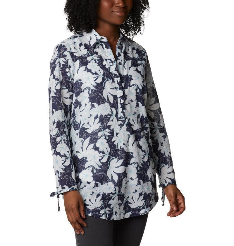Camp Henry II Tunic - Womens - Nocturnal Lakeshore Floral 2