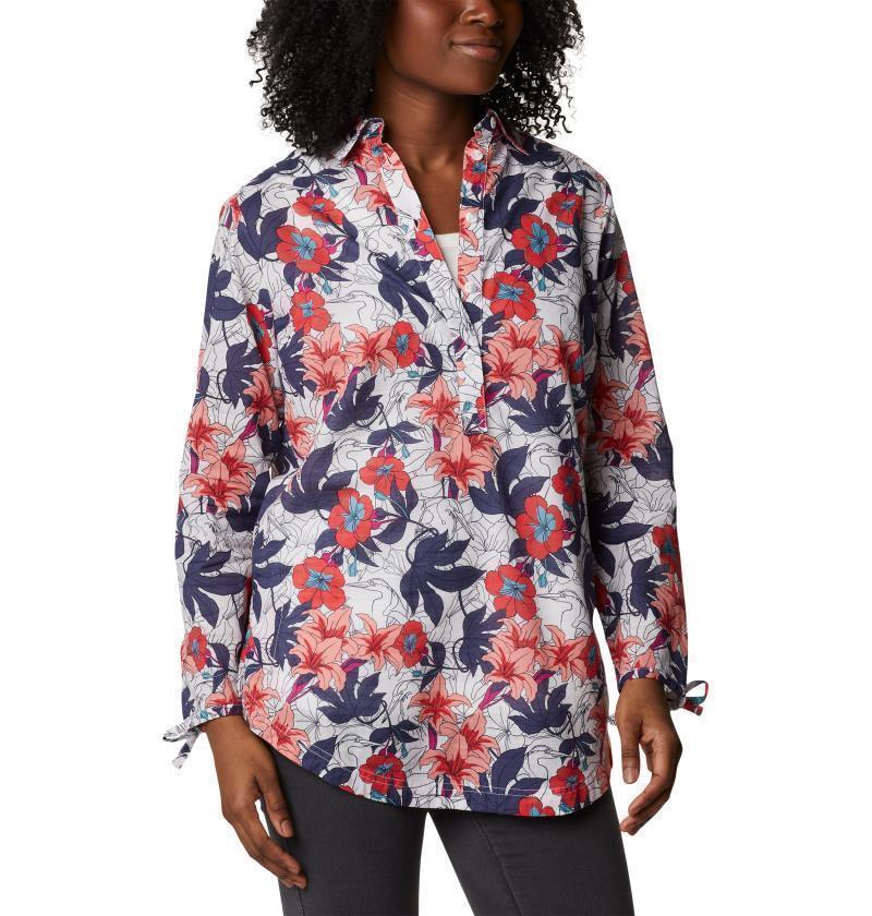 Camp Henry II Tunic - Womens - White Lakeshore Floral Multi 2