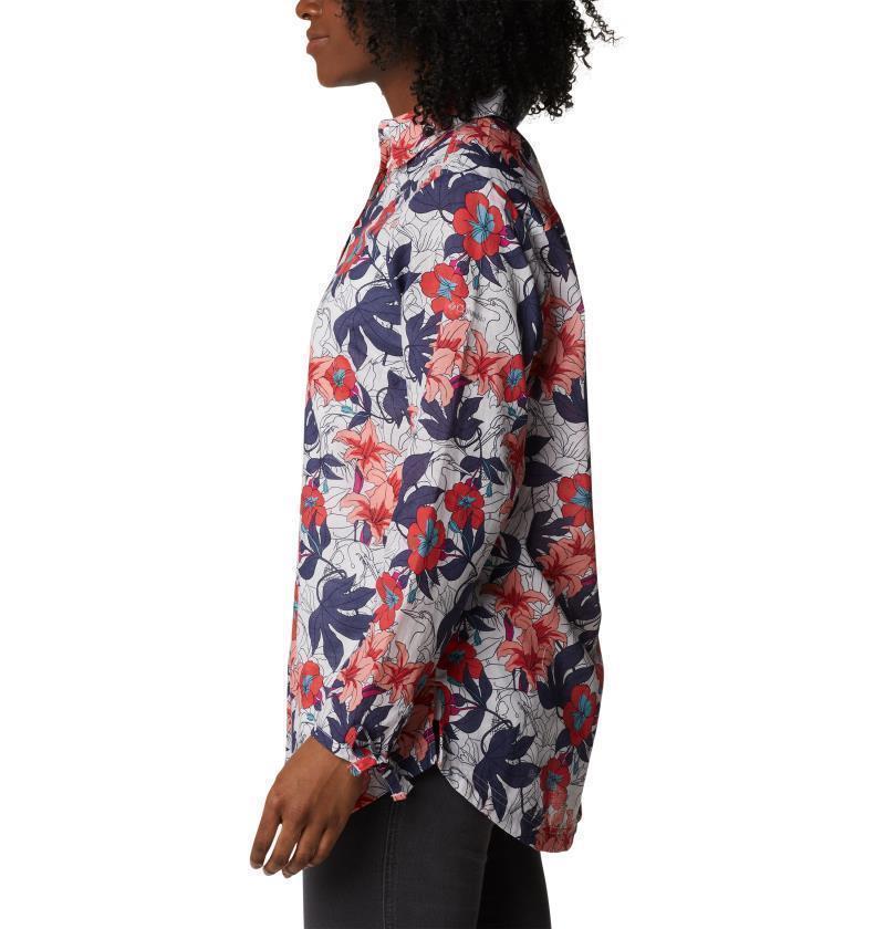 Camp Henry II Tunic - Womens - White Lakeshore Floral Multi 3