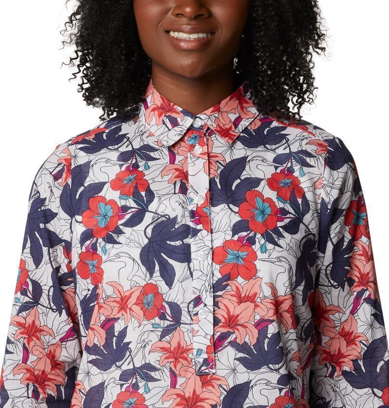 Camp Henry II Tunic - Womens - White Lakeshore Floral Multi 5