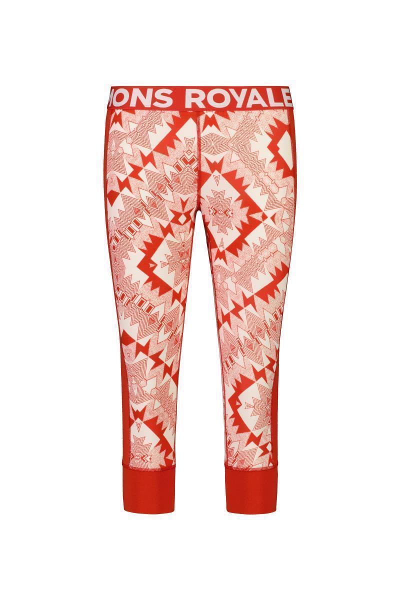 Cascade 3/4 Leggings - AOP - Womens - Retro Red Nordtek 3