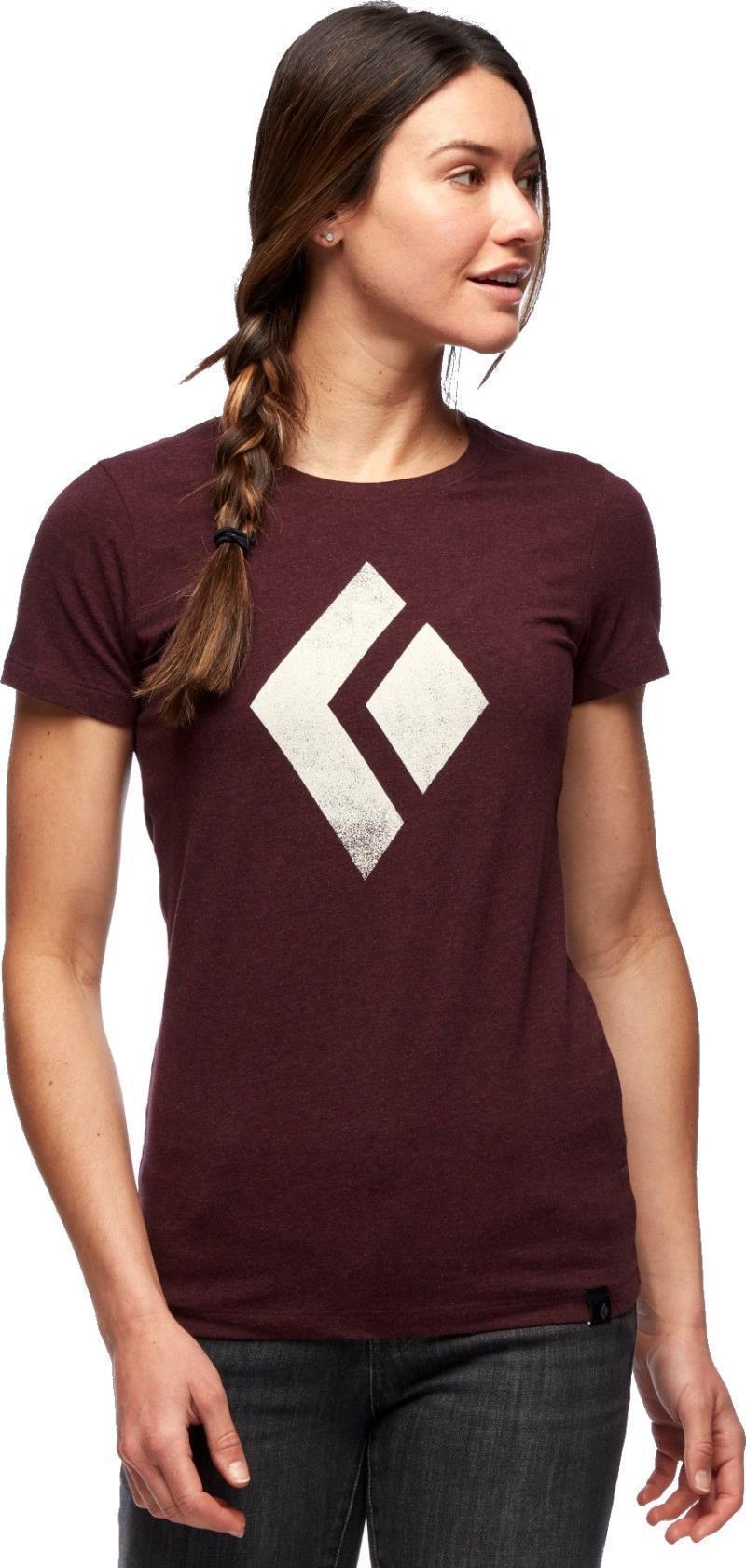 Chalked Up SS Tee - Womens - Bordeaux Heather 2