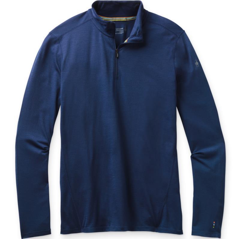 Classic All-Season (150) Merino Base Layer 1/4 Zip - Mens - Indigo Blue 1