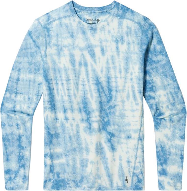 Classic All-Season Plant-Based Dye Merino Base Layer LS - Mens - Light Indigo Tie Dye 1