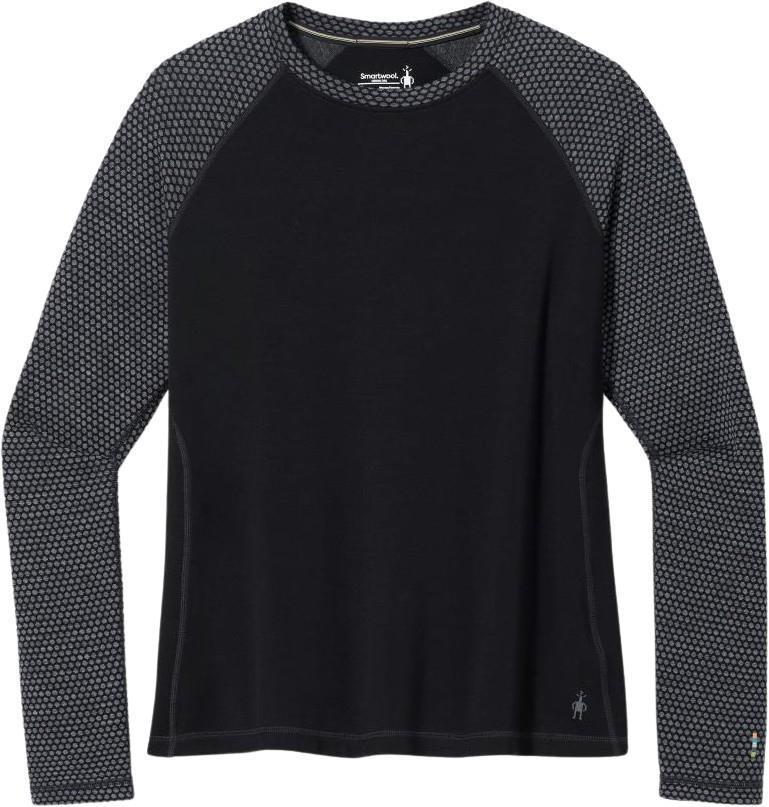Classic Thermal Merino Base Layer Pattern Crew Plus - Womens - Black Dot 1