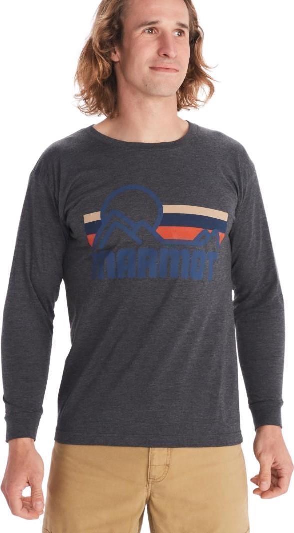 Coastal Tee LS - Mens - Charcoal Heather 1