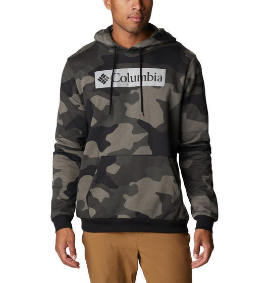 Columbia Logo Printed Hoodie - Mens - Black Mod Camo 1