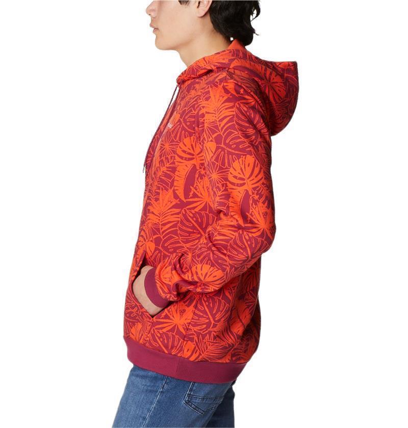 Columbia Logo Printed Hoodie - Mens - Red Onion King Palms 2