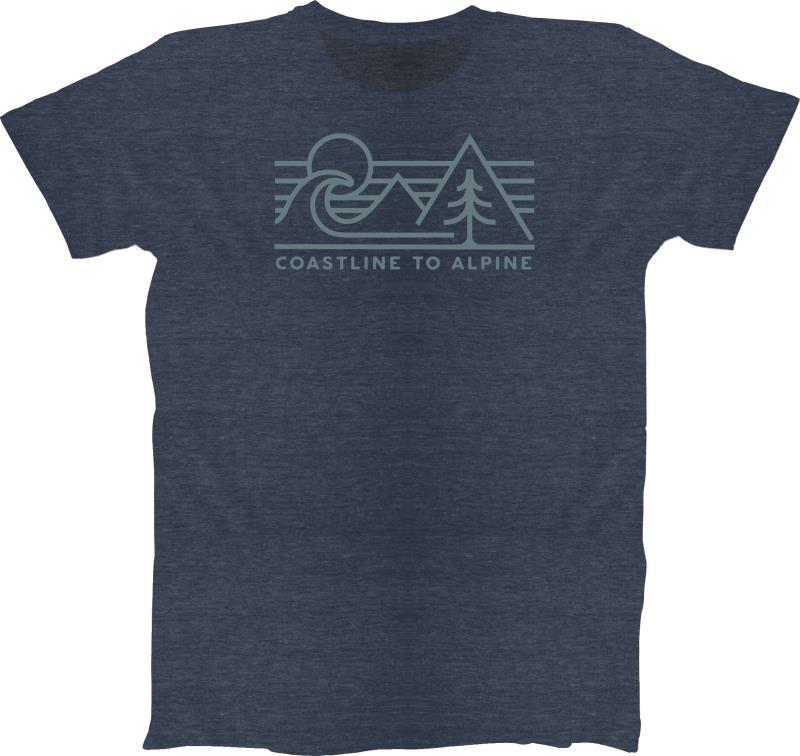 Crest T-Shirt - Mens - Heather Navy 1